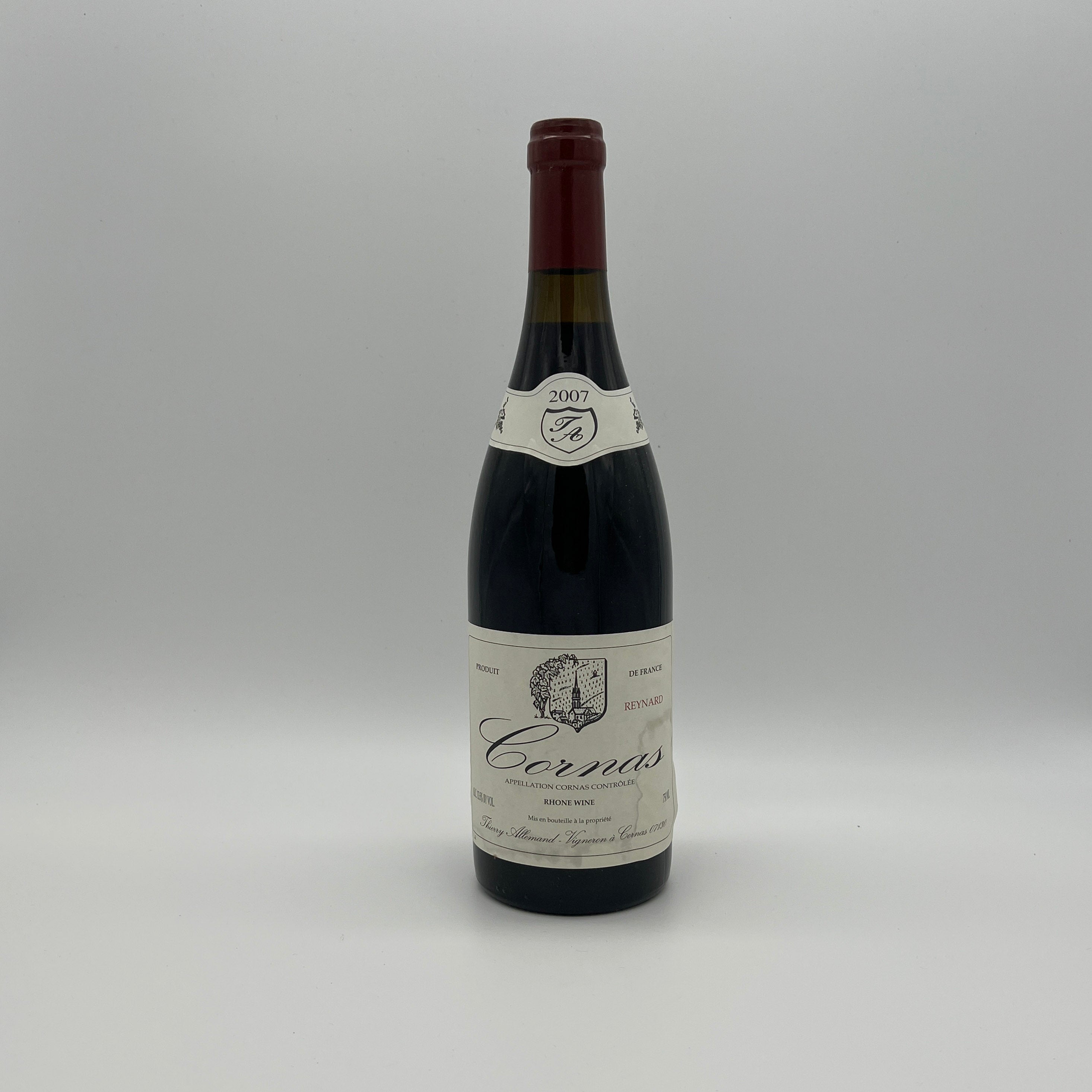 2007 Thierry Allemand Cornas Reynard Stain Front