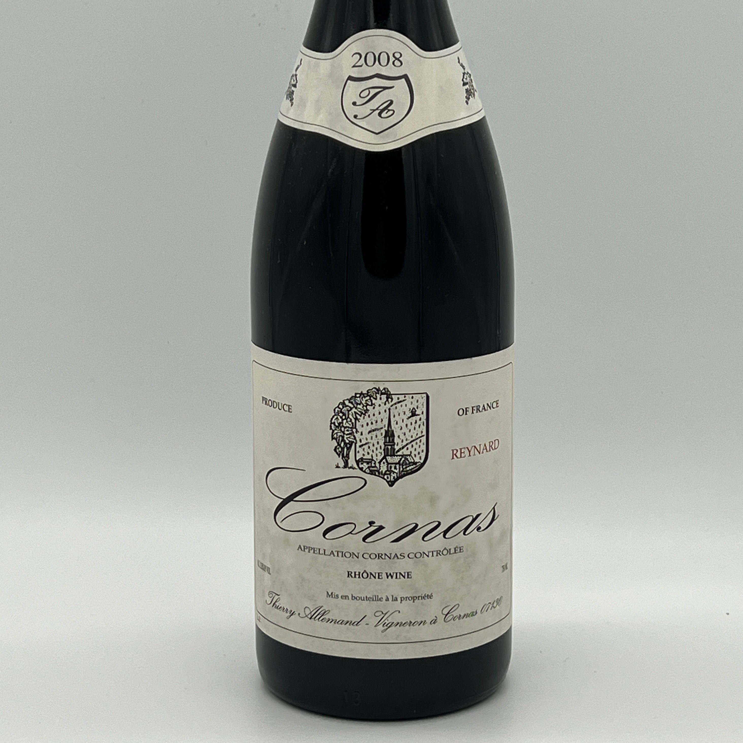 2008 Thierry Allemand Cornas Reynard, Rhone, France (Stained Label)