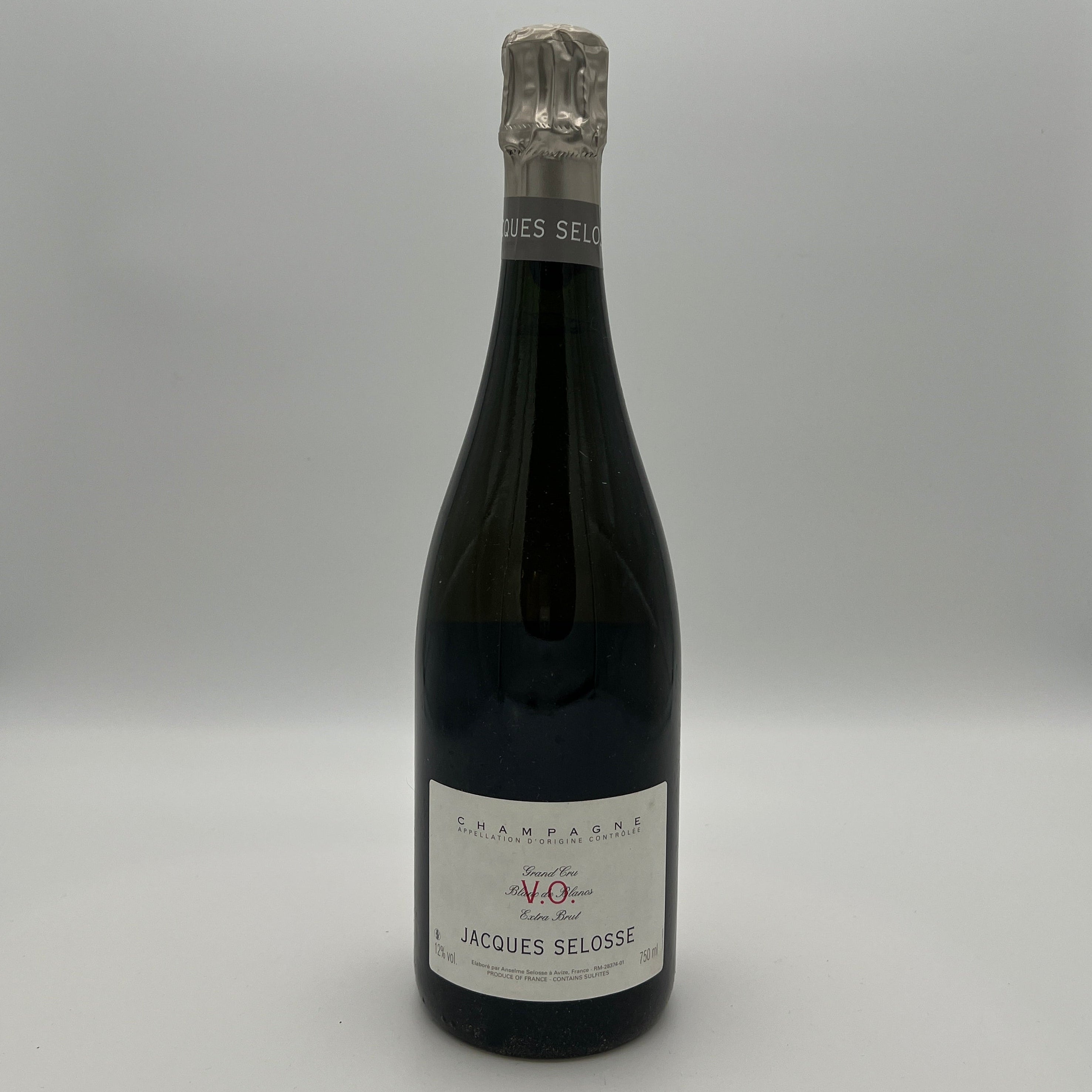 Jacques Selosse V.O. 'Version Originale' Blanc de Blancs Grand Cru Extra Brut, Champagne, France NV (LVO0116 Dis. 1/2016)