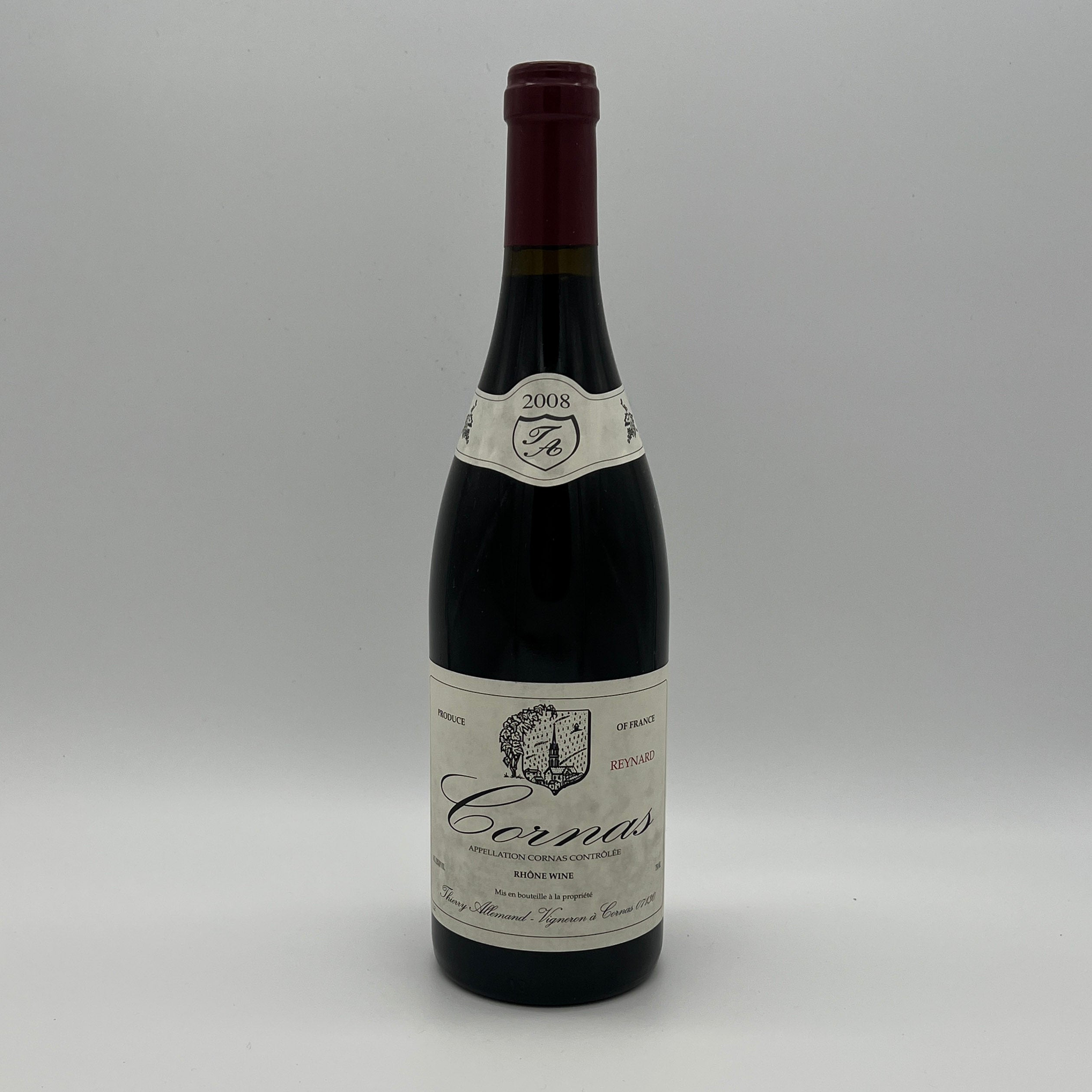2008 Thierry Allemand Cornas Reynard, Rhone, France (Stained Label)