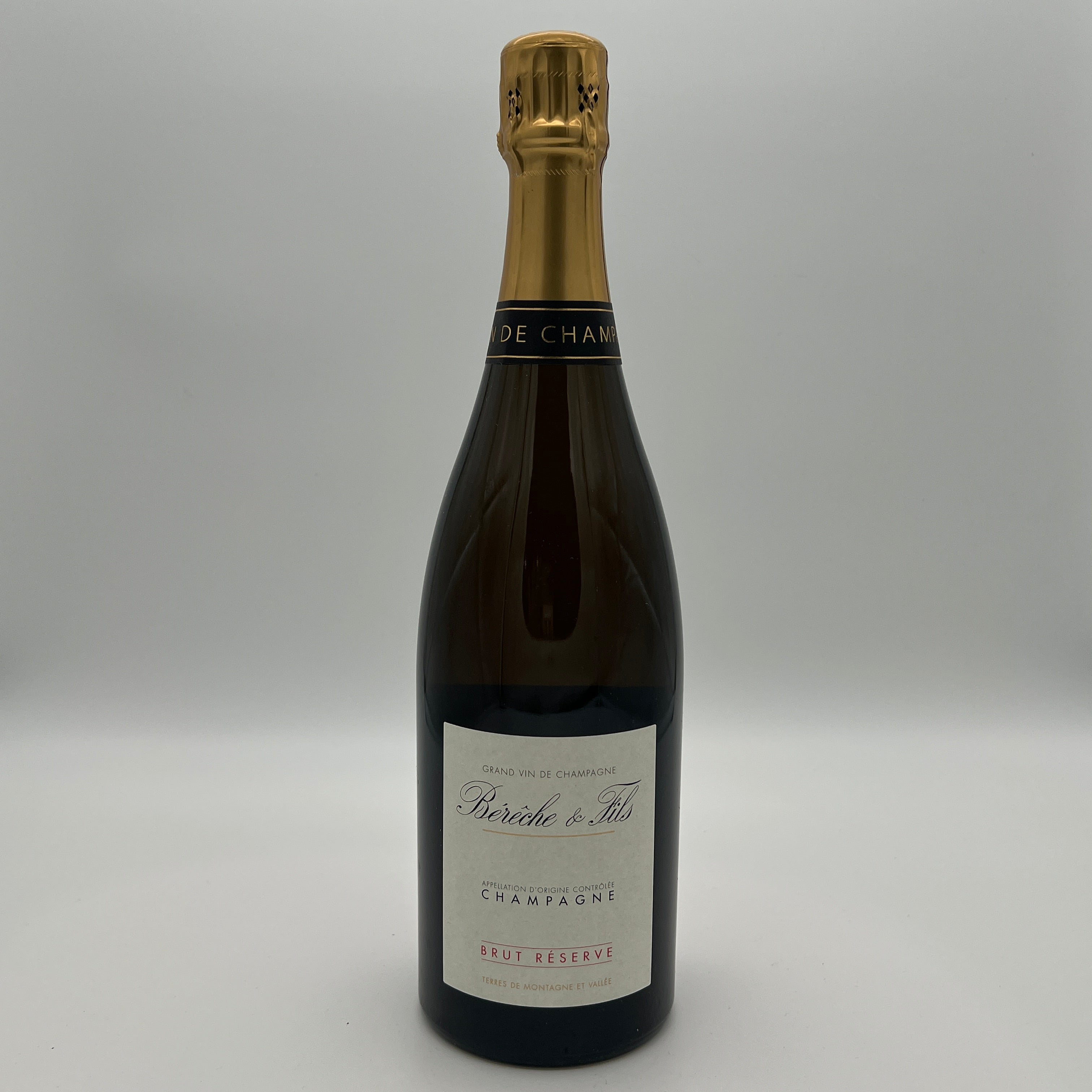 2013 /14 Bereche et Fils Brut Reserve, Champagne, France NV  (L:BSA13/14 Dis. 7/2016 Dos. 7g/l)