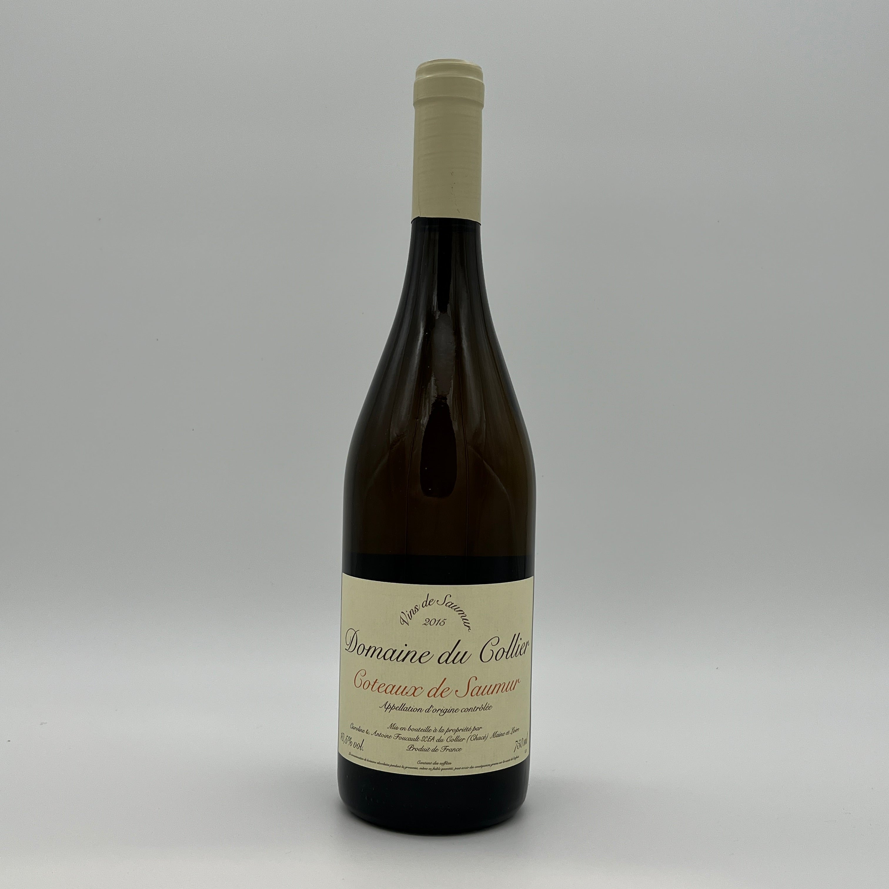 2015 Domaine du Collier Coteaux du Saumur, Loire, France