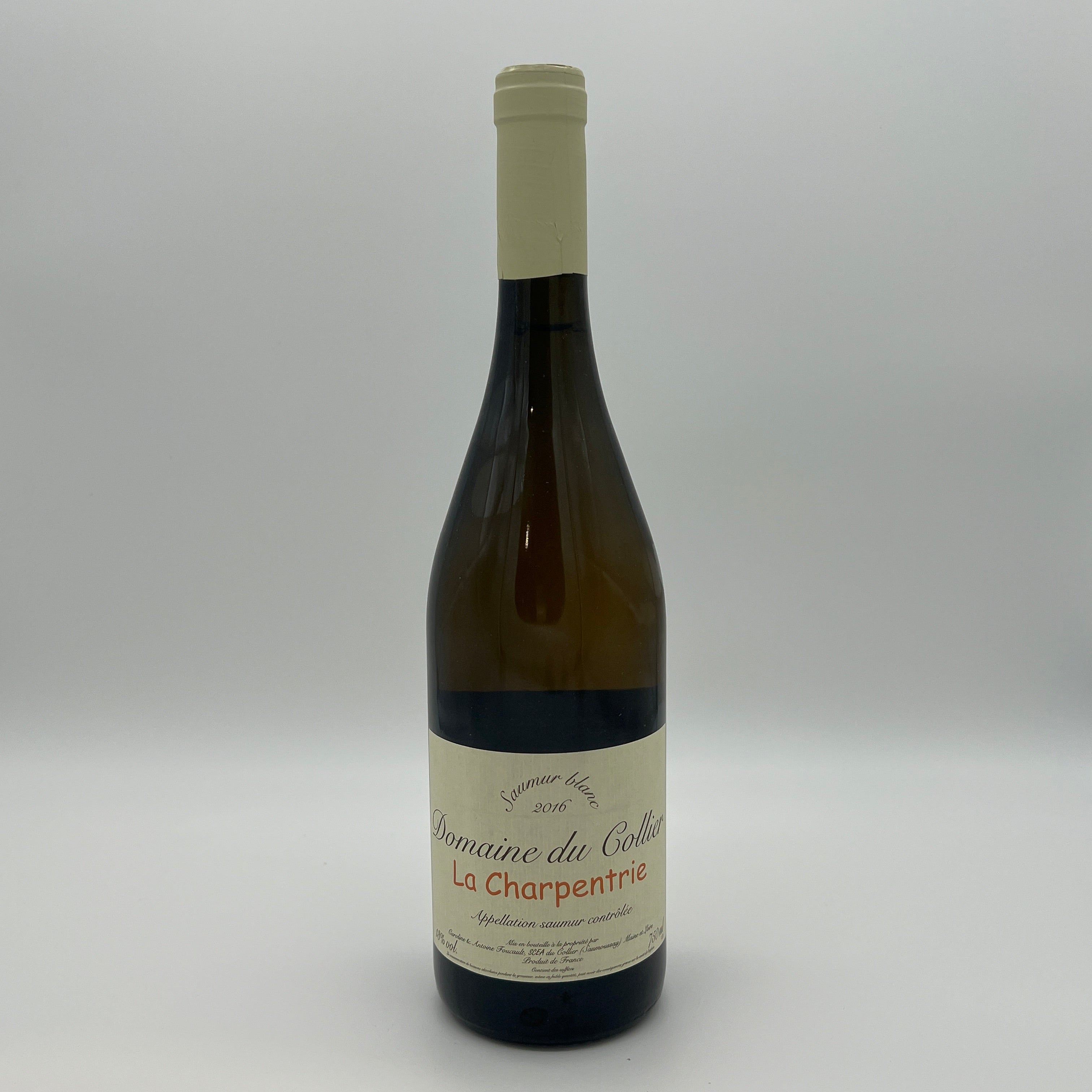 2016 Domaine du Collier Saumur Blanc "La Charpenterie", Loire, France