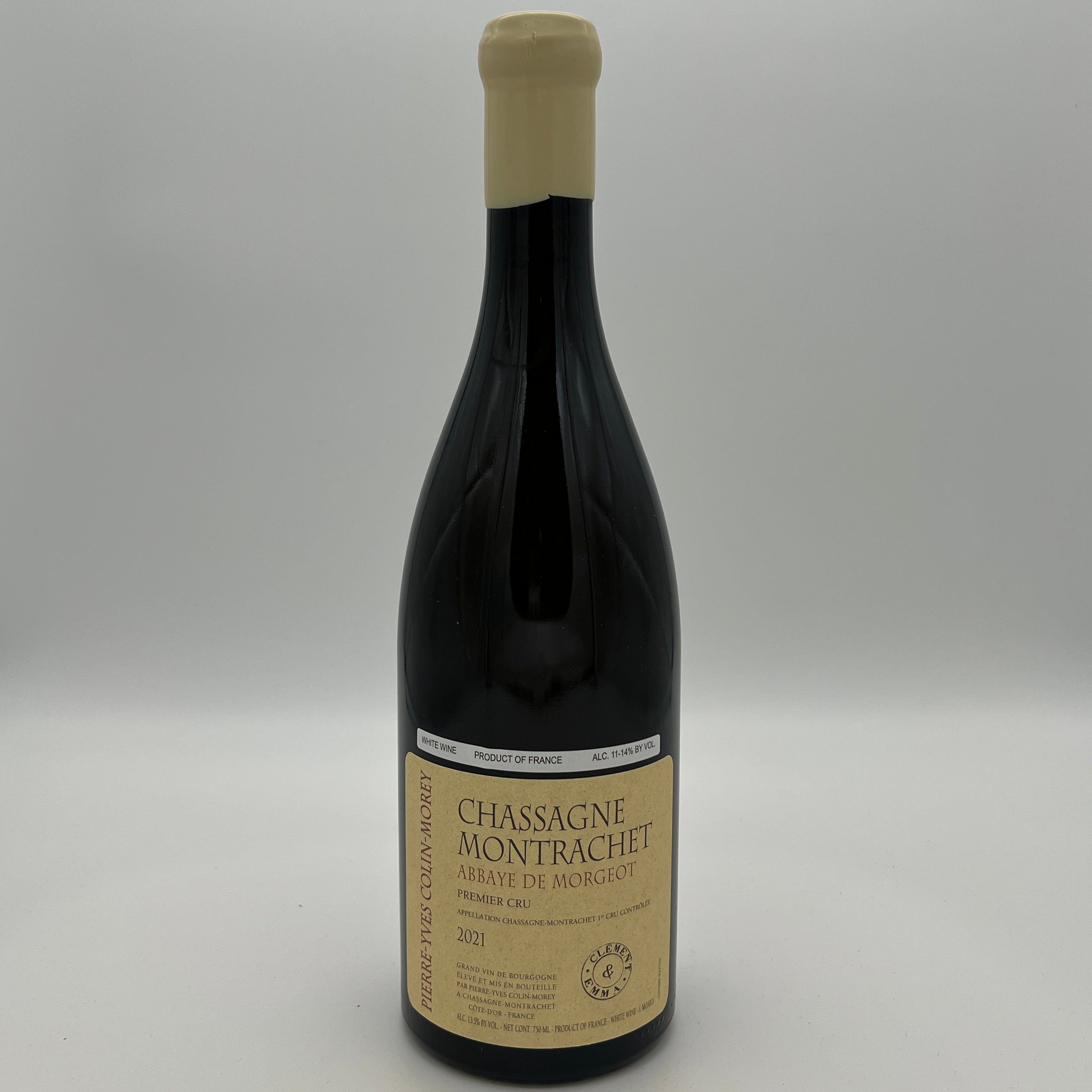 2021 Pierre-Yves Colin-Morey Abbaye de Morgeot "Cuvée Clement et Emma", Chassagne Montrachet Premier Cru, France
