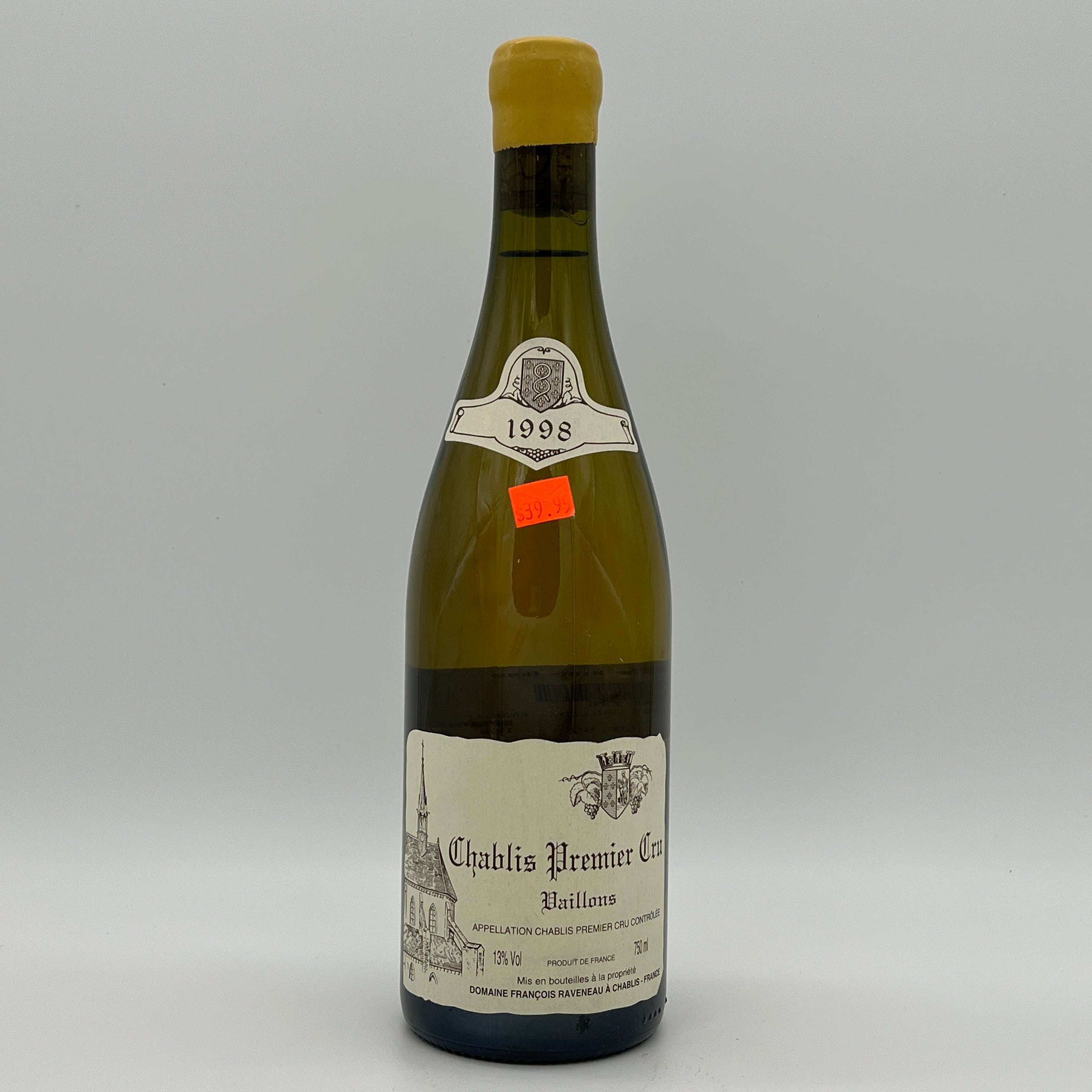 1998 Domaine Francois Raveneau Vaillons, Chablis Premier Cru, France