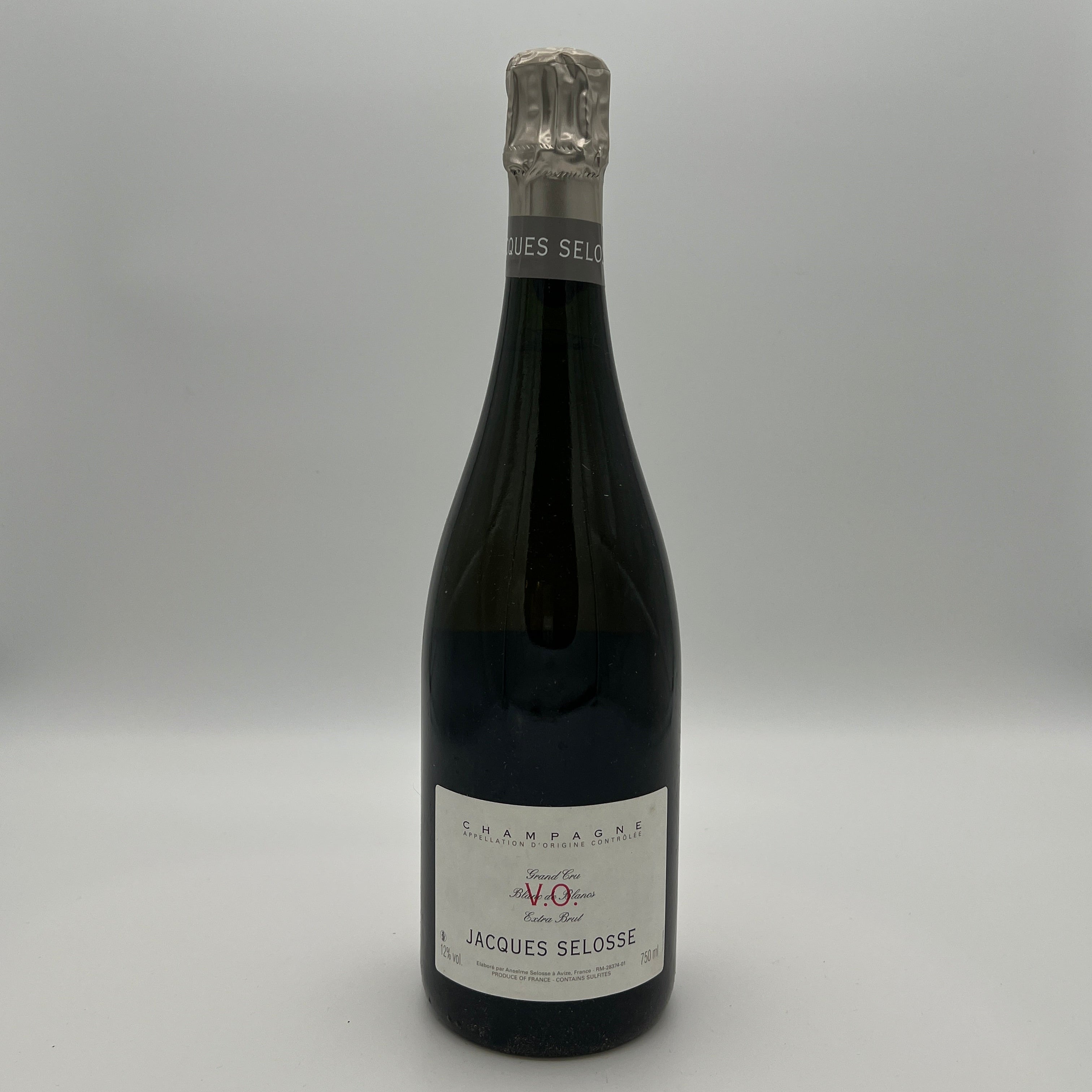 Jacques Selosse V.O. 'Version Originale' Blanc de Blancs Grand Cru Extra Brut, Champagne, France NV (LVO0116 Dis. 1/2016)