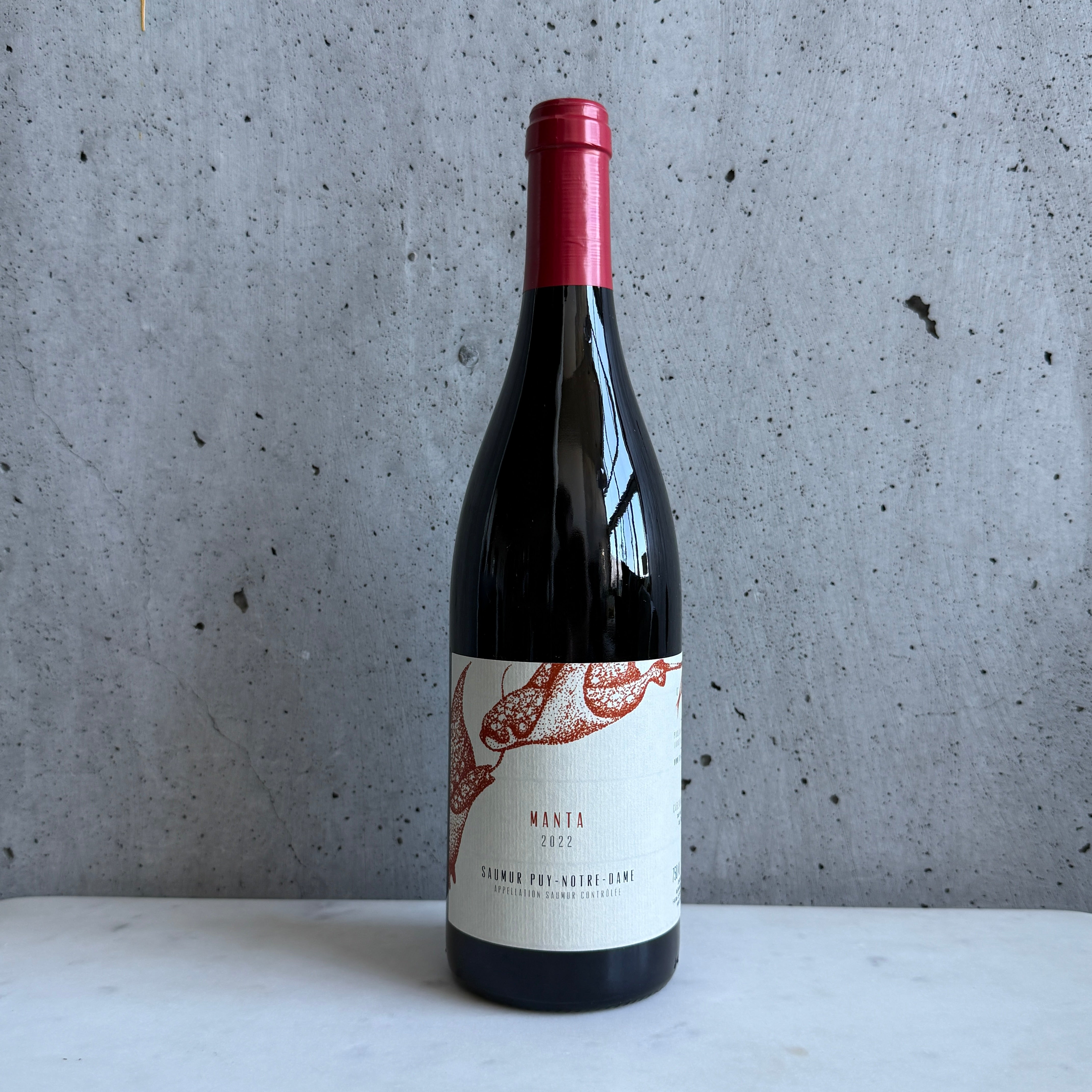 2022 Domaine L’Austral Manta Saumur Puy-Notre-Dame Cabernet Franc from the Loire Valley, France.